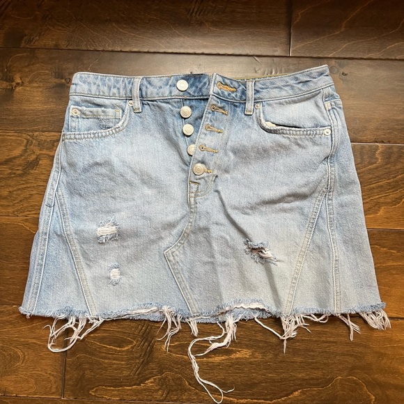 We the Free Jean Skirt - Picture 1 of 3